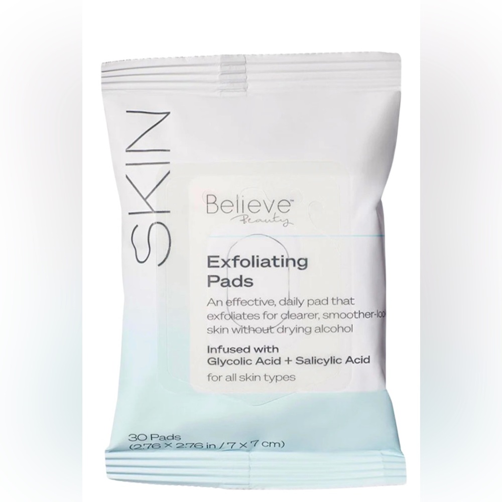 NWT! 2 Pack - Believe Beauty Exfoliating Pads  (30 Pads Each)